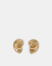 Statement Swirl Stud Earrings Gold, , large