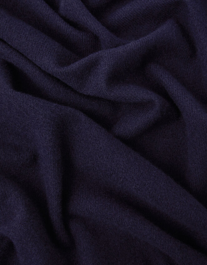 Grace Super-Soft Blanket Scarf, Blue (NAVY), large