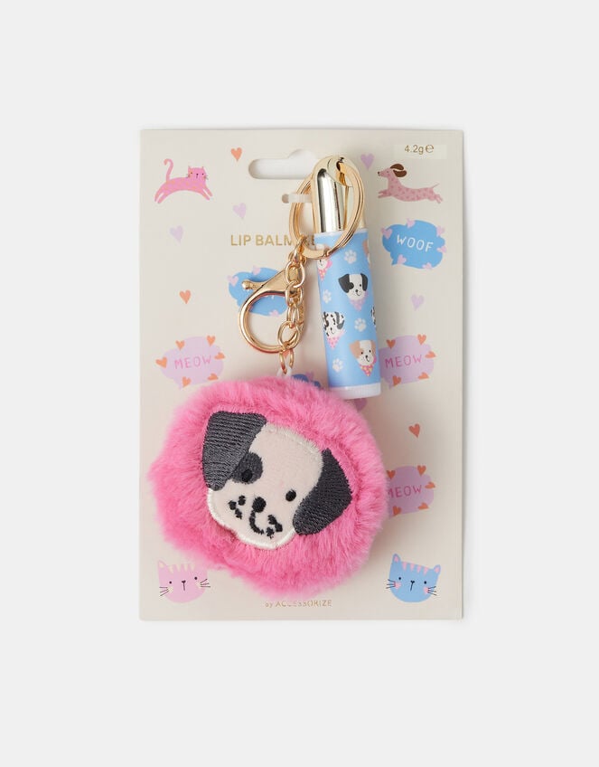 Girls Dog Lip Balm Bag Charm, , large