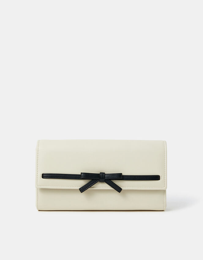 Bow Detail Clutch Bag, , large