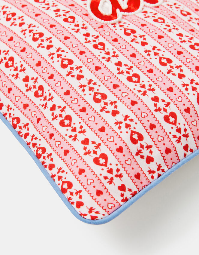 Heart Print Cushion Cover, , large
