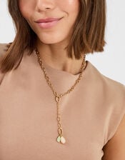 Pendant Cluster Lariat Necklace, , large