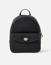 Mini Zip Around Backpack, Black (BLACK), large