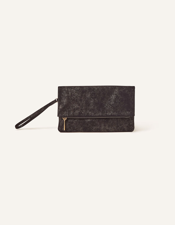 Leather Clutch Bag, , large