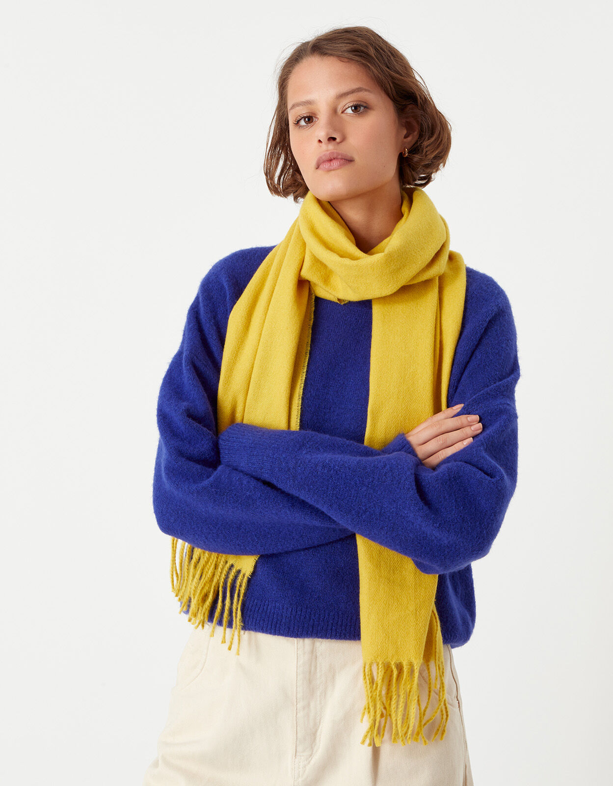 Mustard yellow scarf uk on sale