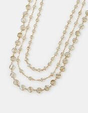 3-Pack Crystal Beaded Chain Necklaces, , large