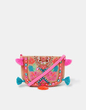 Girls Mirror & Tassel Embellished Bag, , large