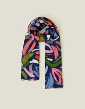 Abstract Brushstroke Print Scarf, , large