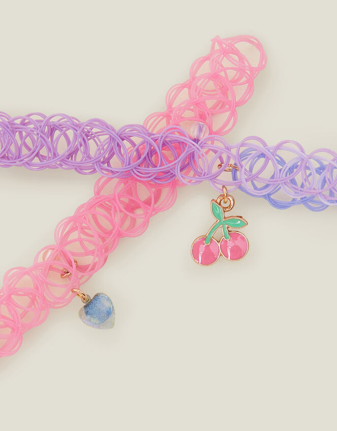 2-Pack Girls Fruit Choker Necklaces, , large