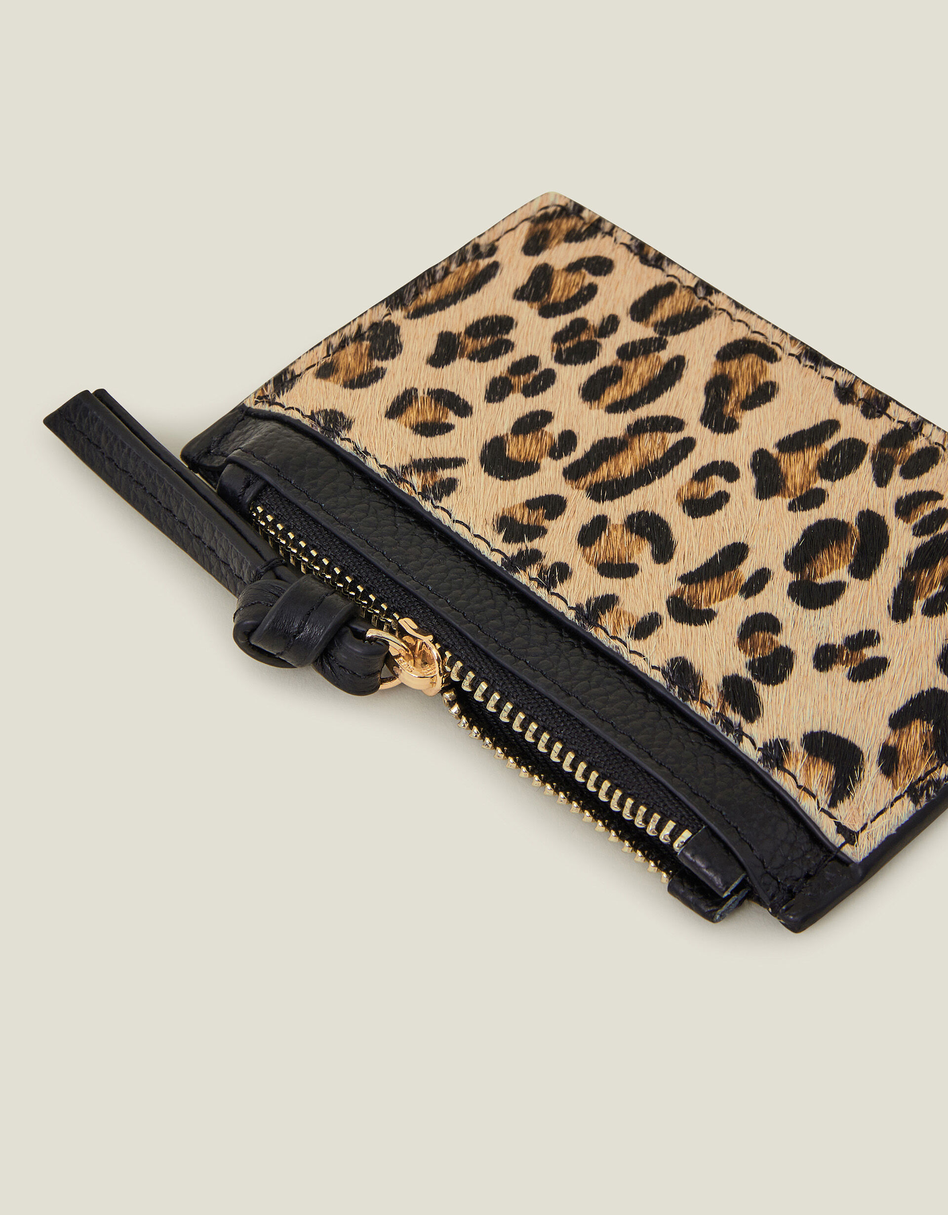 Leopard leather purse outlet