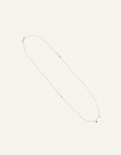 14ct Gold-Plated Mother of Pearl Shell Long Necklace, , large