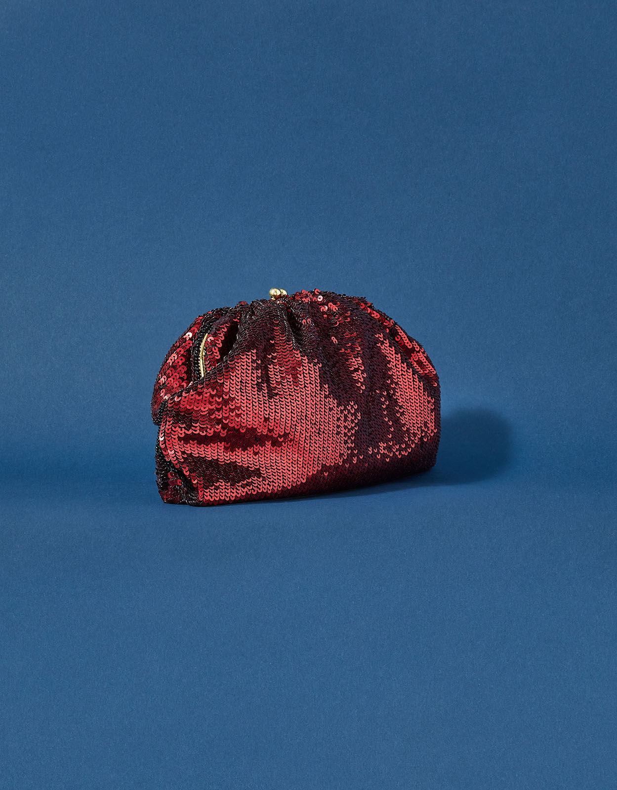 Red best sale sequin clutch