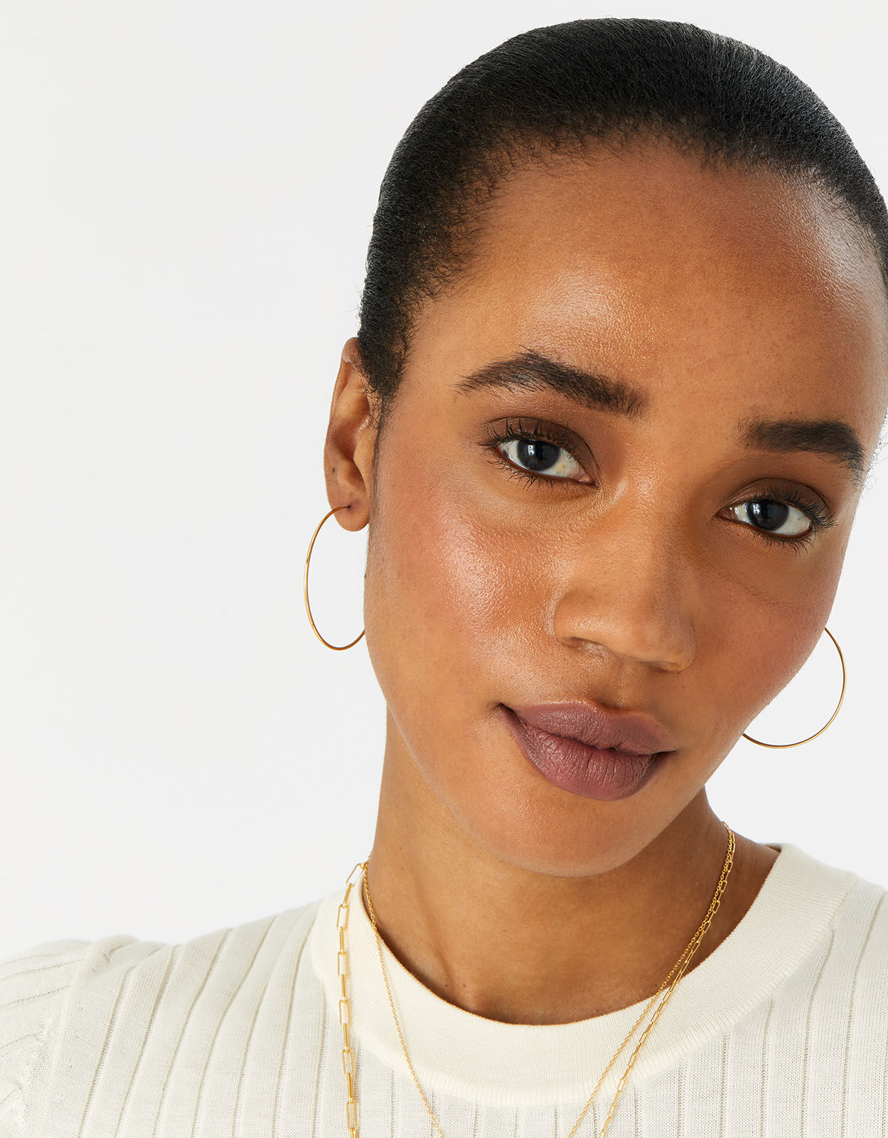 14ct Gold Plated Hoop Earrings