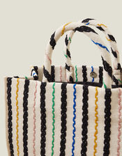 Stripe Handheld Bag, , large