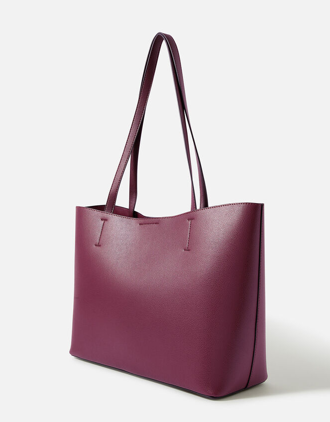 burgundy tote