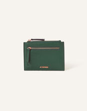 Large Zip Card Holder, Green (GREEN), large