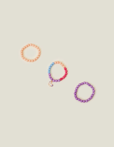 3-Pack Girls Unicorn Bracelet Set, , large