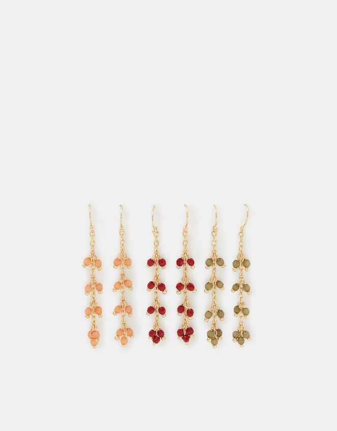 3-Pack Beaded Drop Earrings, , large