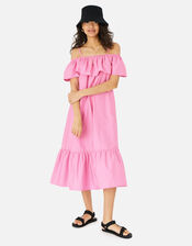 Bardot Poplin Maxi Dress, Pink (PINK), large