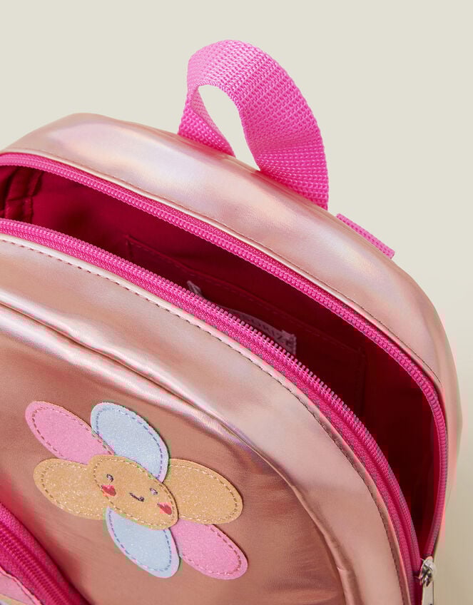 Girls Ice Cream Pocket Metallic Backpack, , large