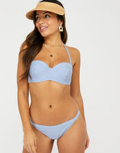 Stripe Bikini Briefs, Blue (BLUE), large