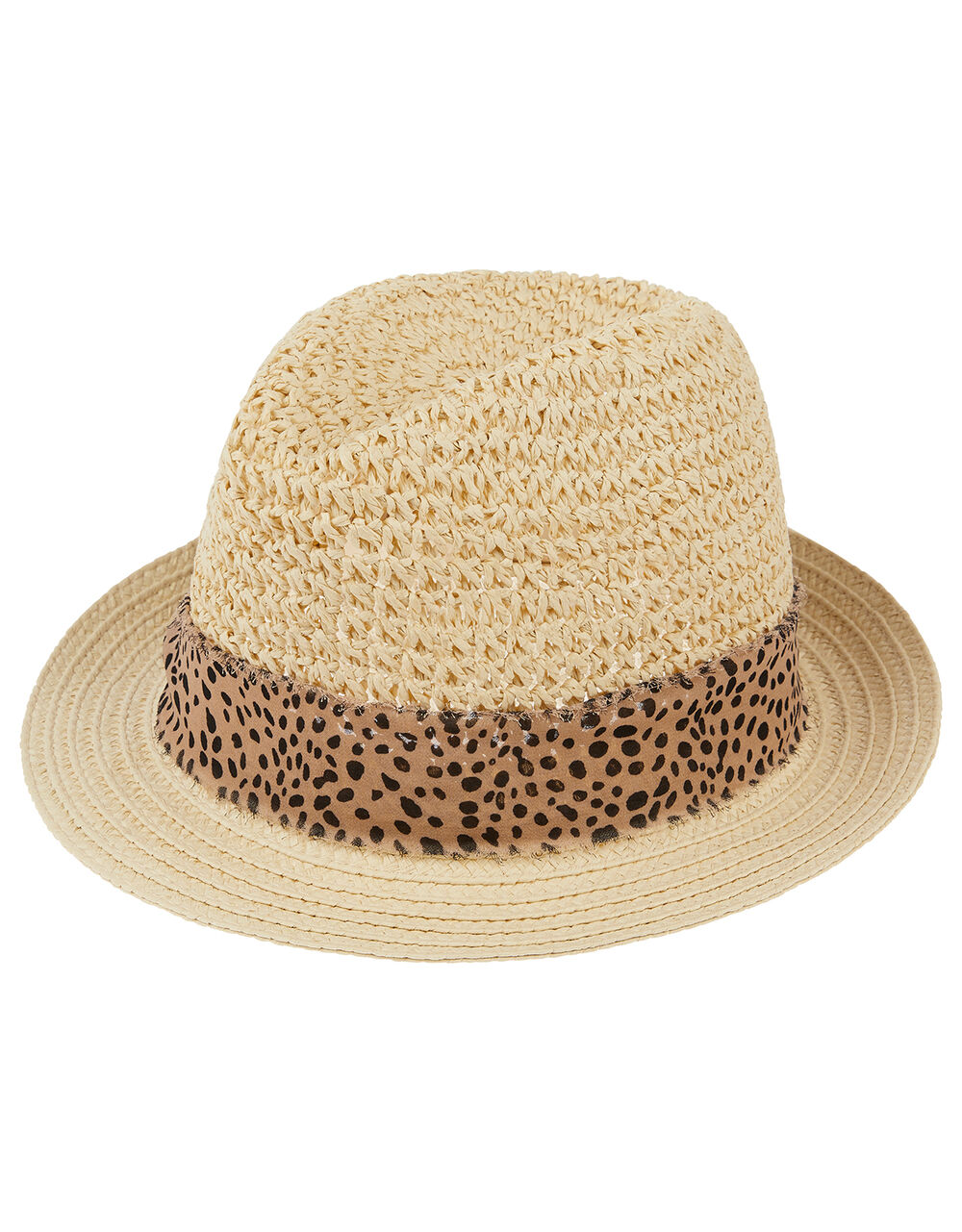 Animal Trim Trilby Hat Leopard Hats Accessorize UK