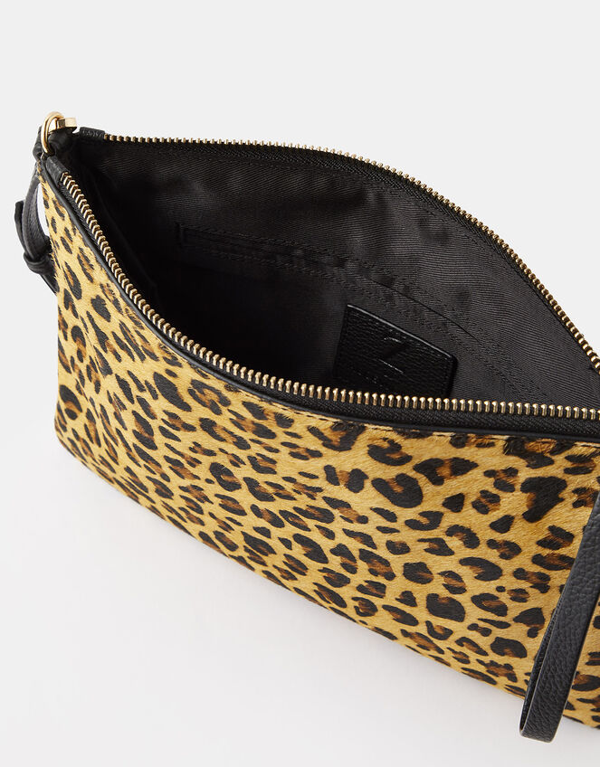 Carmela Leopard Clutch Bag, , large