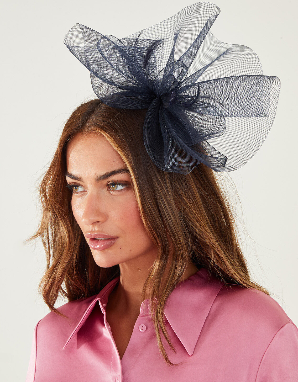 navy fascinator accessorize