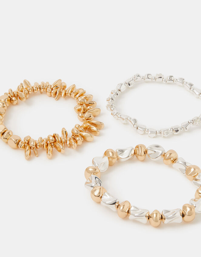 3-Pack Mix Bead Stretch Bracelets, , large