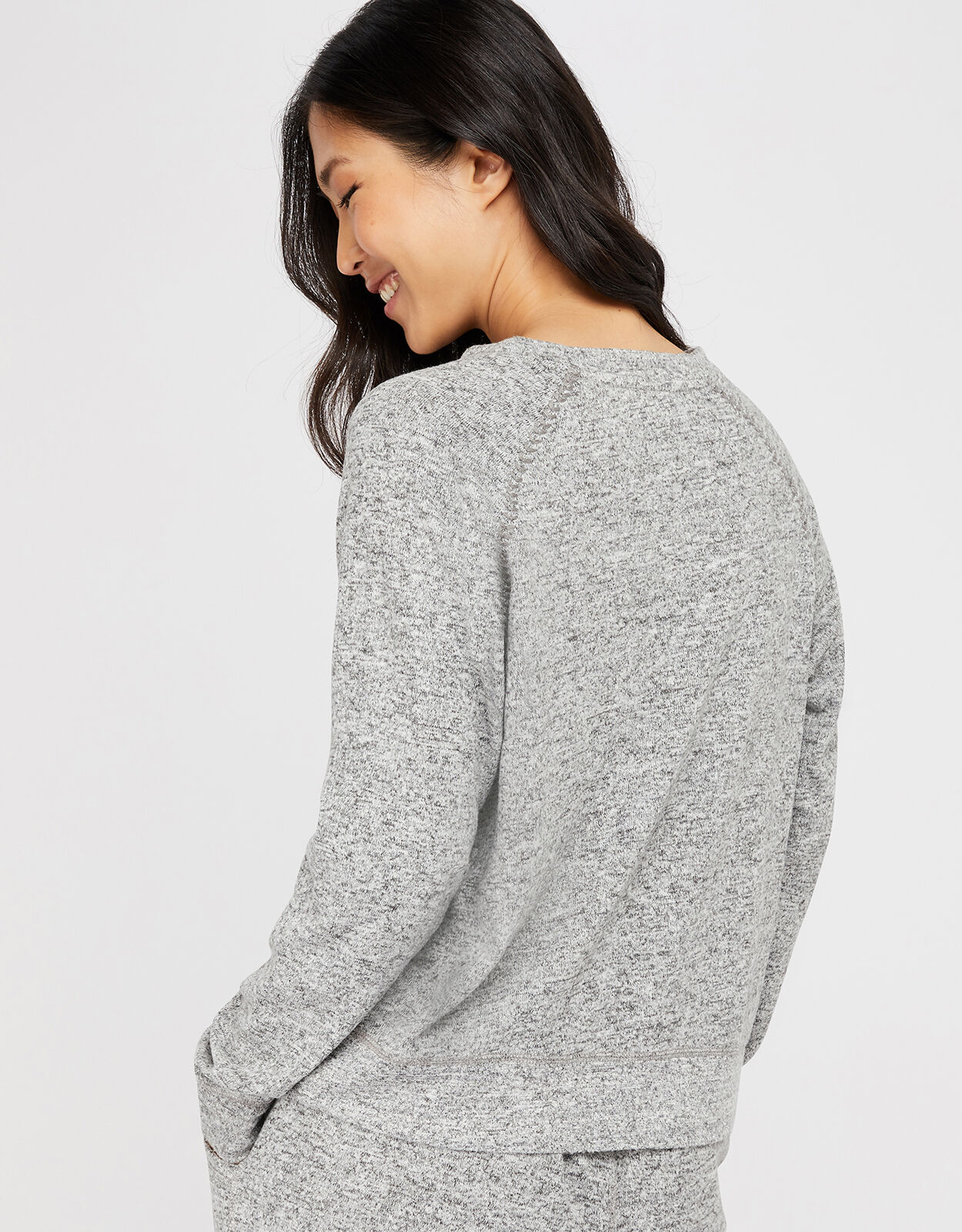 Grey marl sweatshirt women's outlet