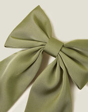 Satin Bow Hair Clip, , large