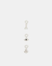 3-Pack Diamanté Lucky Jewellery Charms, , large