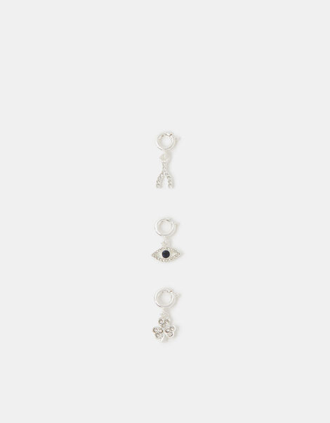 3-Pack Diamanté Lucky Jewellery Charms, , large