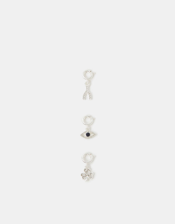 3-Pack Diamanté Lucky Jewellery Charms, , large