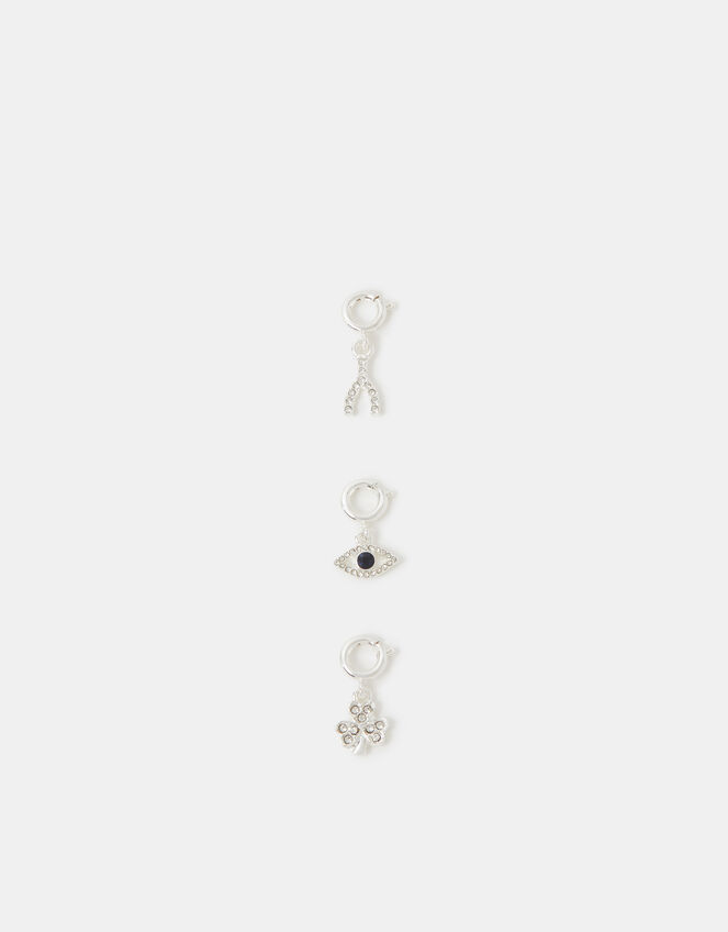 3-Pack Diamanté Lucky Jewellery Charms, , large