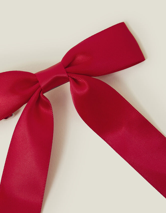 Long Satin Bow, , large