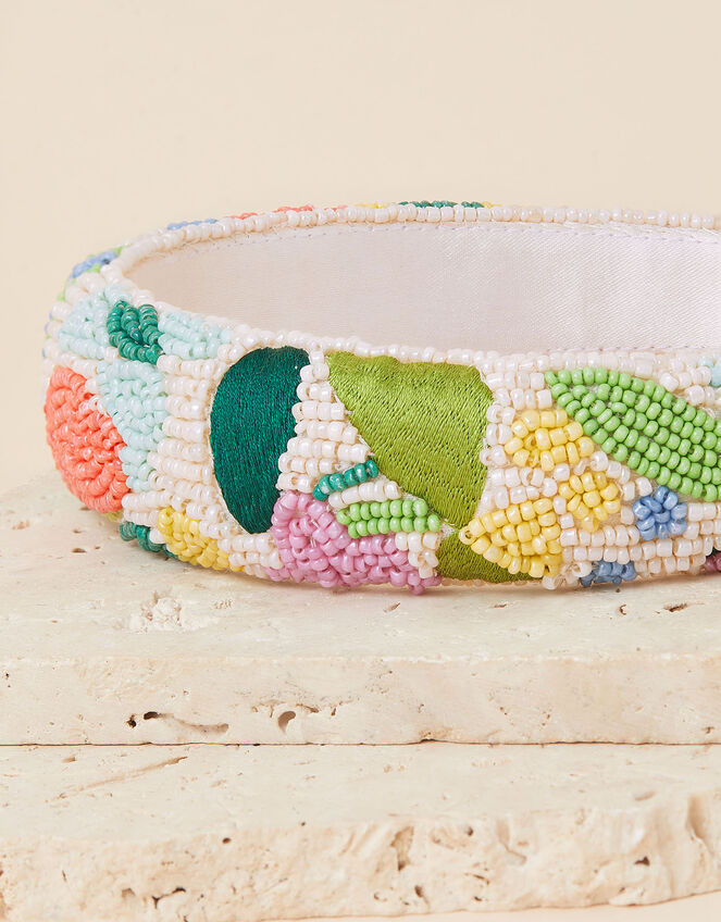 Embroidered and Beaded Floral Headband Alice bands Accessorize UK