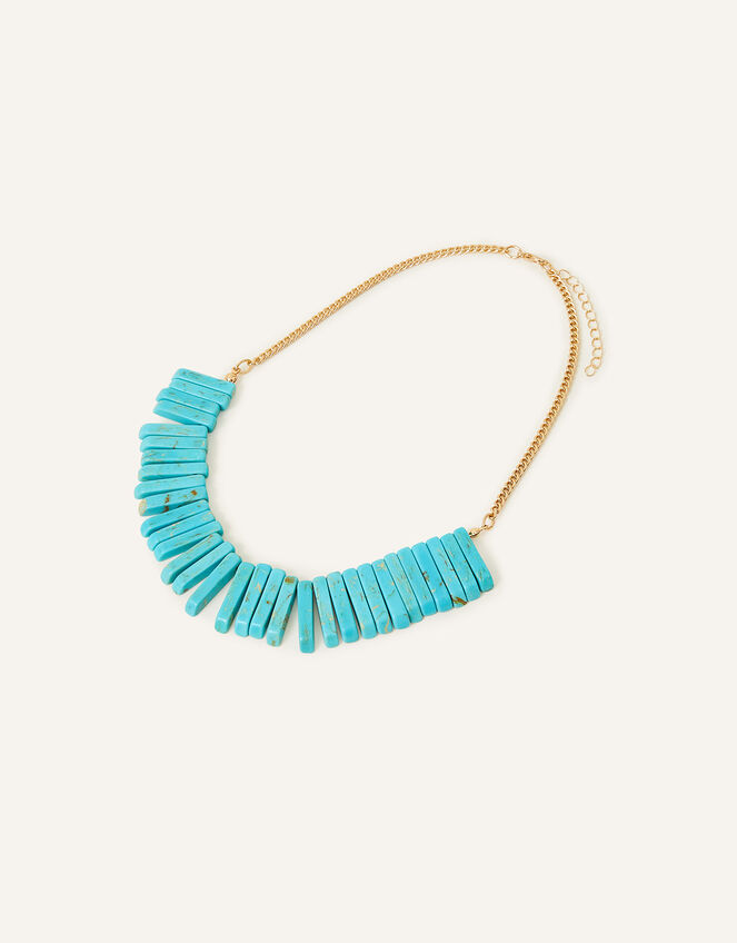 SemiPrecious Turquoise Fan Necklace Necklaces Accessorize UK
