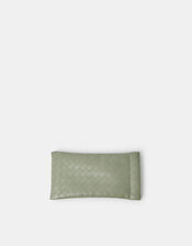 Woven Sunglasses Pouch, Green (GREEN), large