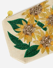 Sunflower Large Embellished Wash Bag, , large