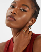 14ct Gold-Plated Sparkle Star Ring, Gold (GOLD), large