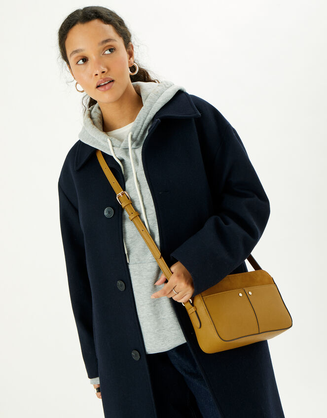 Charlotte Cross-Body Bag, Yellow (OCHRE), large