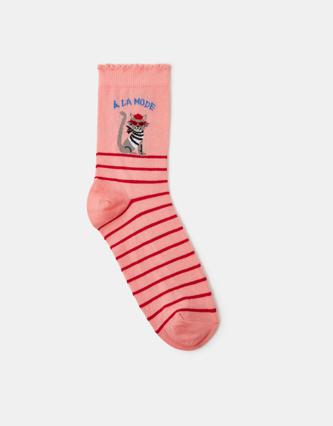 A La Mode Cat Socks, , large
