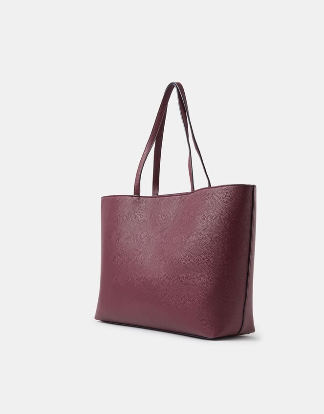 Bianca Laptop Tote Bag, Red (BURGUNDY), large