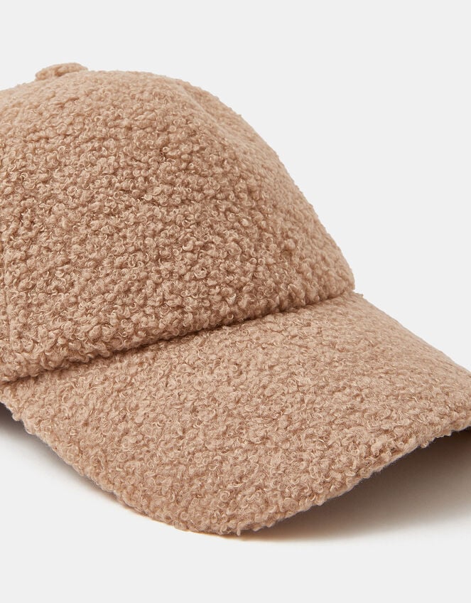 Faux Shearling Baseball Cap, , large