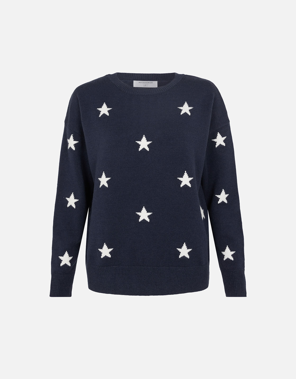 Navy sweater with white stars store