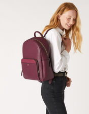 Nikki Dome Backpack, Red (BURGUNDY), large