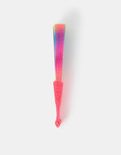 Girls Ombré Glitter Foldable Fan, , large