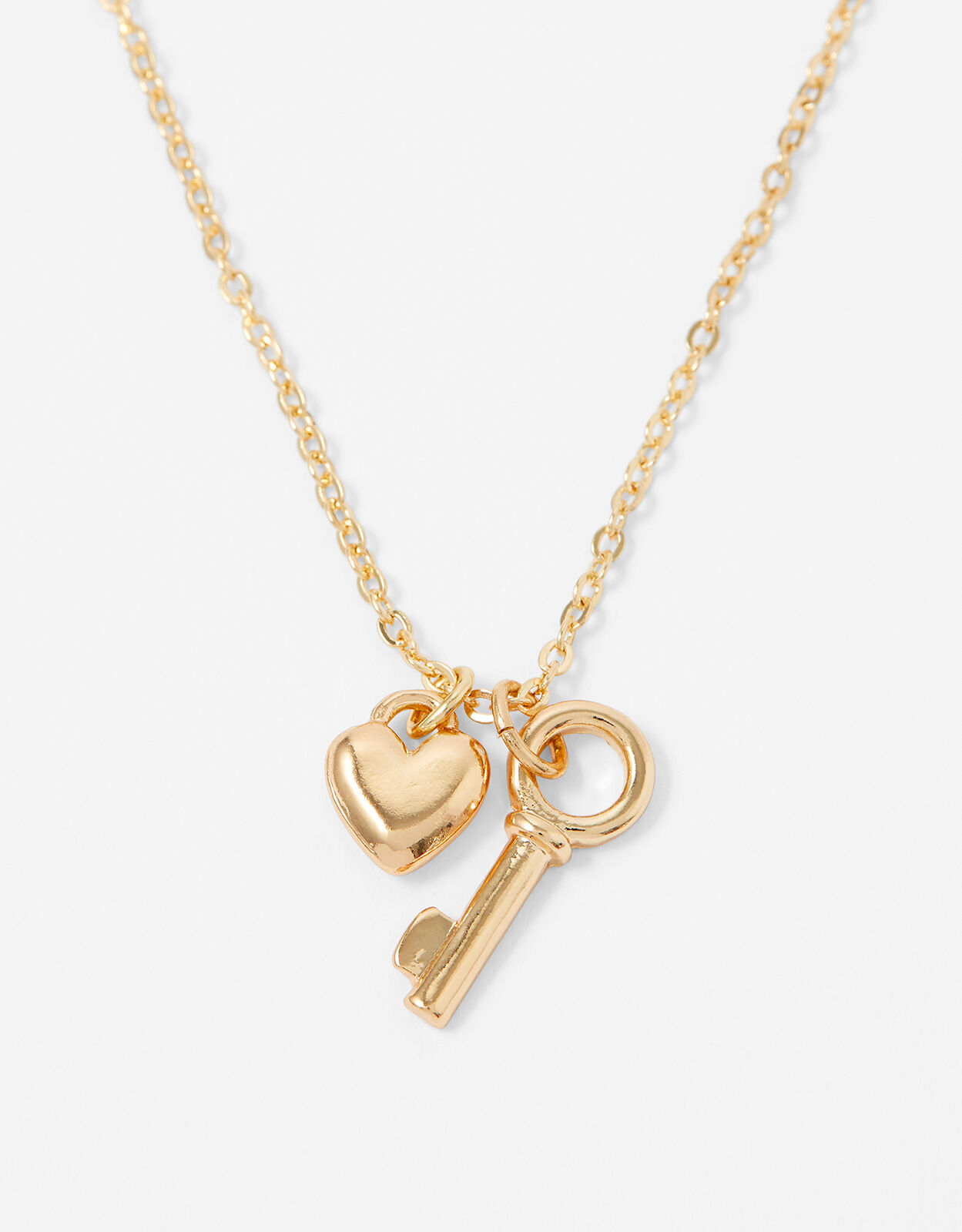 Necklace heart store and key