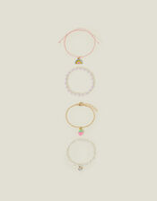 4-Pack Girls Spring Friendship Bracelets, , large